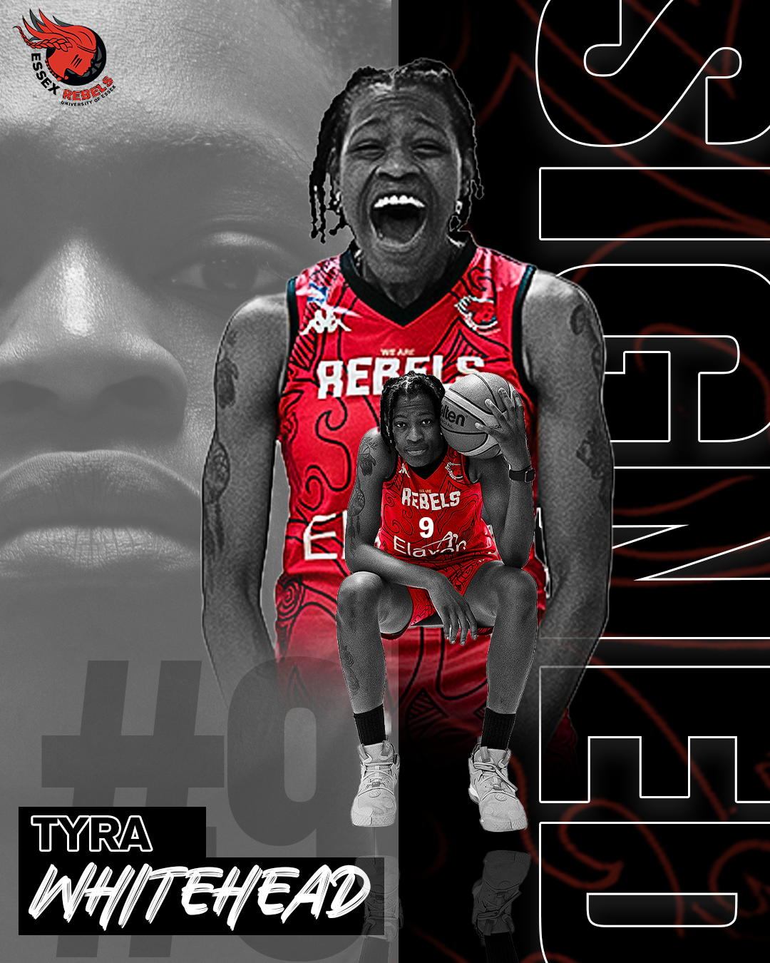 EXWNBA PROSPECT WHITEHEAD SIGNS FOR THE REBELS Essex Rebels