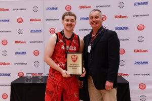 Joe Winder Holding D3 trophy