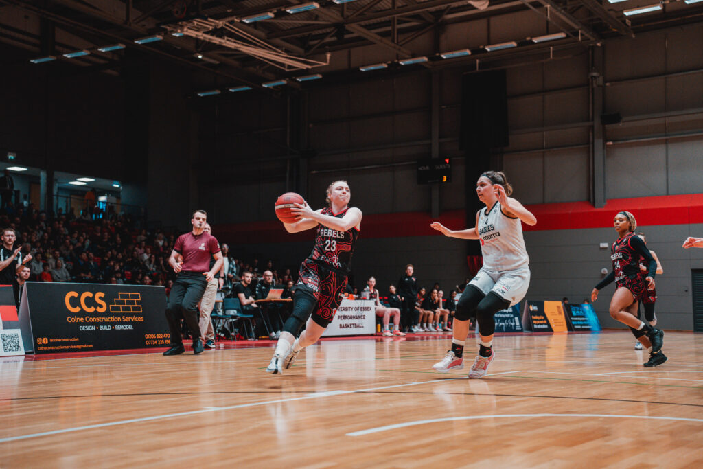 megan haines attacking the basket