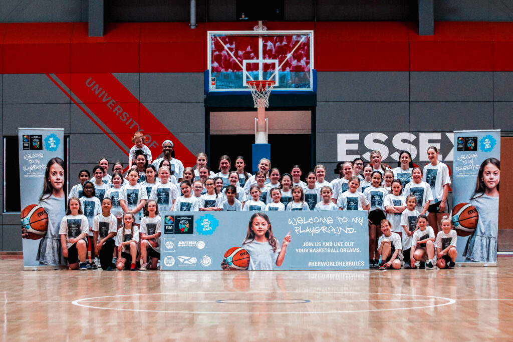 her world her rules basketball clinic group picture