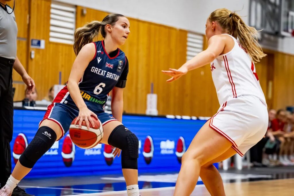 Olivia Forster Dribbling through her legs