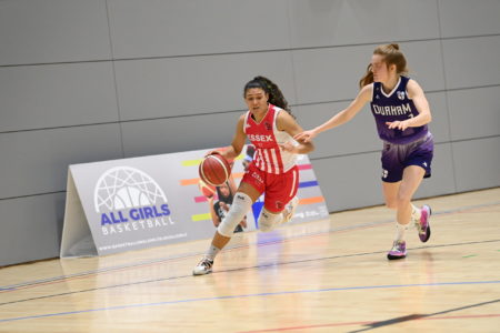 Carla Bieg in action against Durham Palatinates. Photo: Mansoor Ahmed
