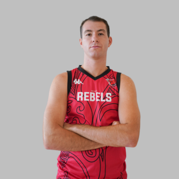 mens basketball player with crossed arms