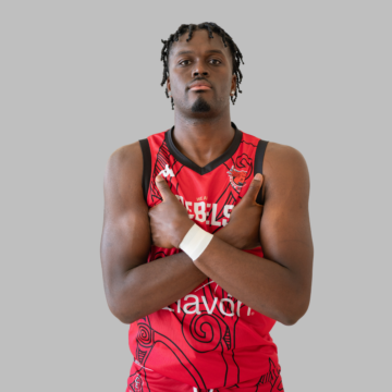 mens basketball player with crossed arms