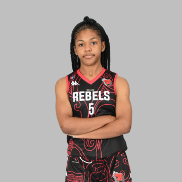 Female basketball player crossing her arms