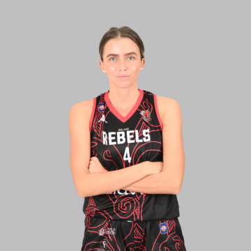 Female basketball player crossing her arms