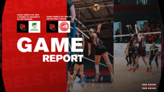 Volleyball game report graphic
