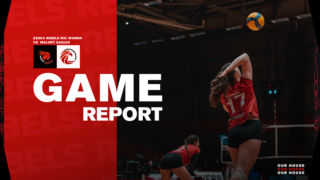 REBELS VOLLEYBALL GAME REPOR5T GRAPHIC ]