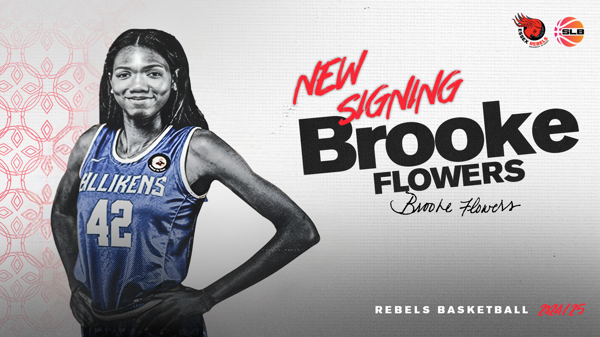 brooke flowers new signing graphic