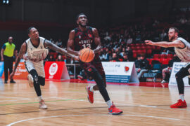 daniel johnson thompson attacking the basket. Picture credit Joel Tshiunza