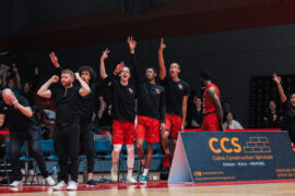 Essex Rebels Bench celebrating