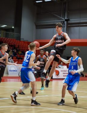Essex Rebels Junior boys team in action