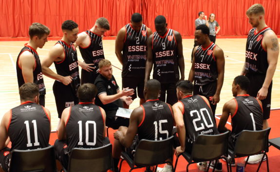 Essex Rebels mens team with coach