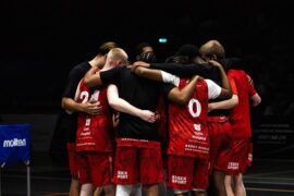 Essex Rebels Men's team huddle