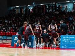 rebels men group huddle