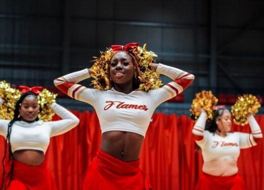 Cheerleaders in Essex Sport Arena